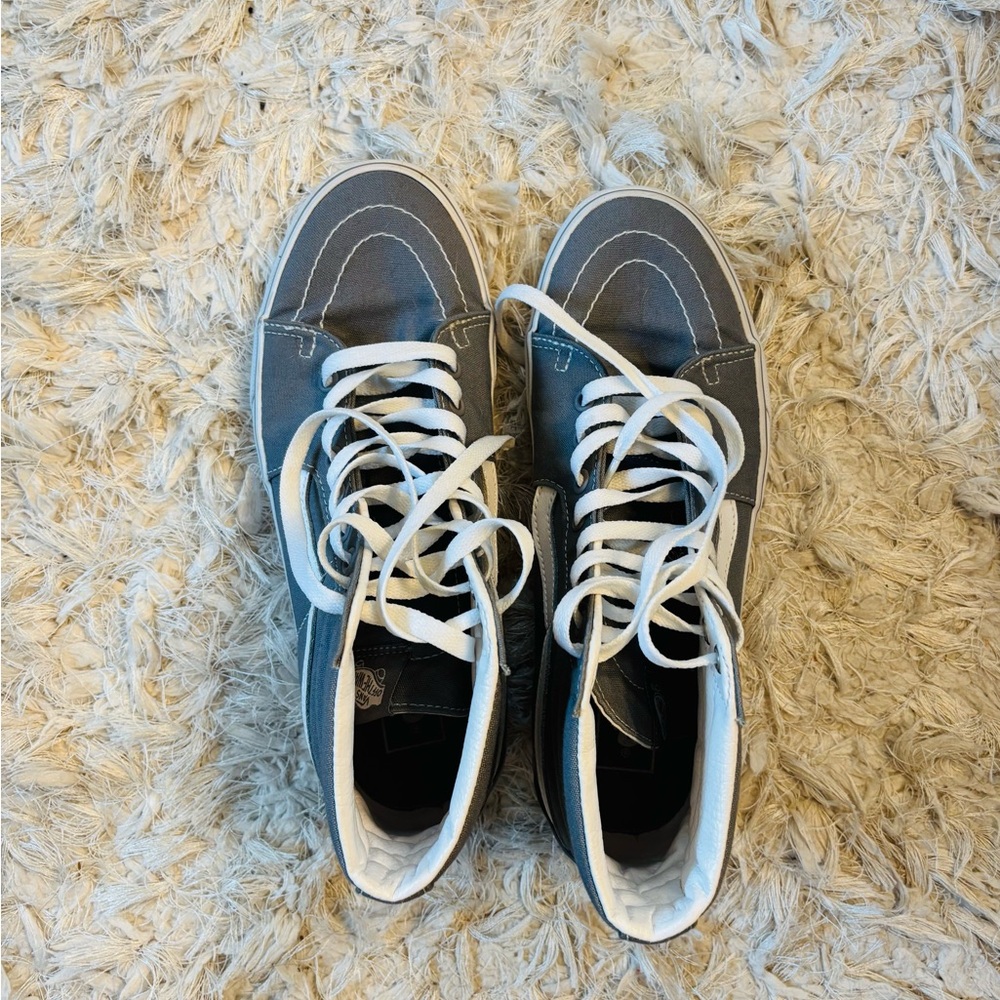Vans White and Gray High-Tops - Picture 2 of 5